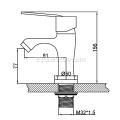 Robinet de petite salle de bain pour lavabo avec corps en laiton